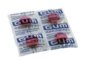 GUM plaque disclosing tablets
