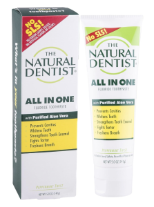 Natural toothpaste with fluoride
